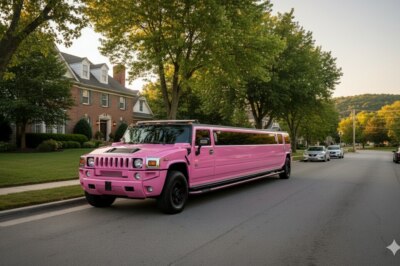 Pink Hummer H2 Limo (16–18 Comfort / 18–20 Max)