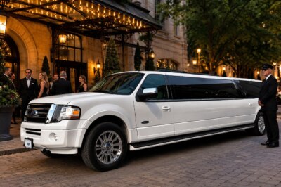 White Ford Expedition Limo (14 Comfort / 16 Max)