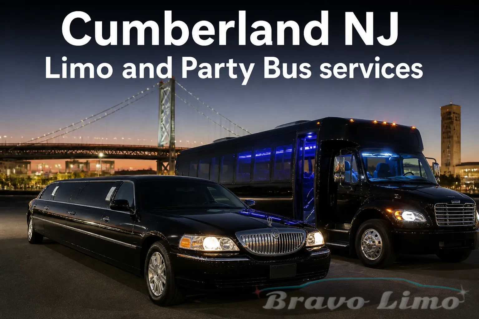 Cumberland NJ Limo and Party Bus services