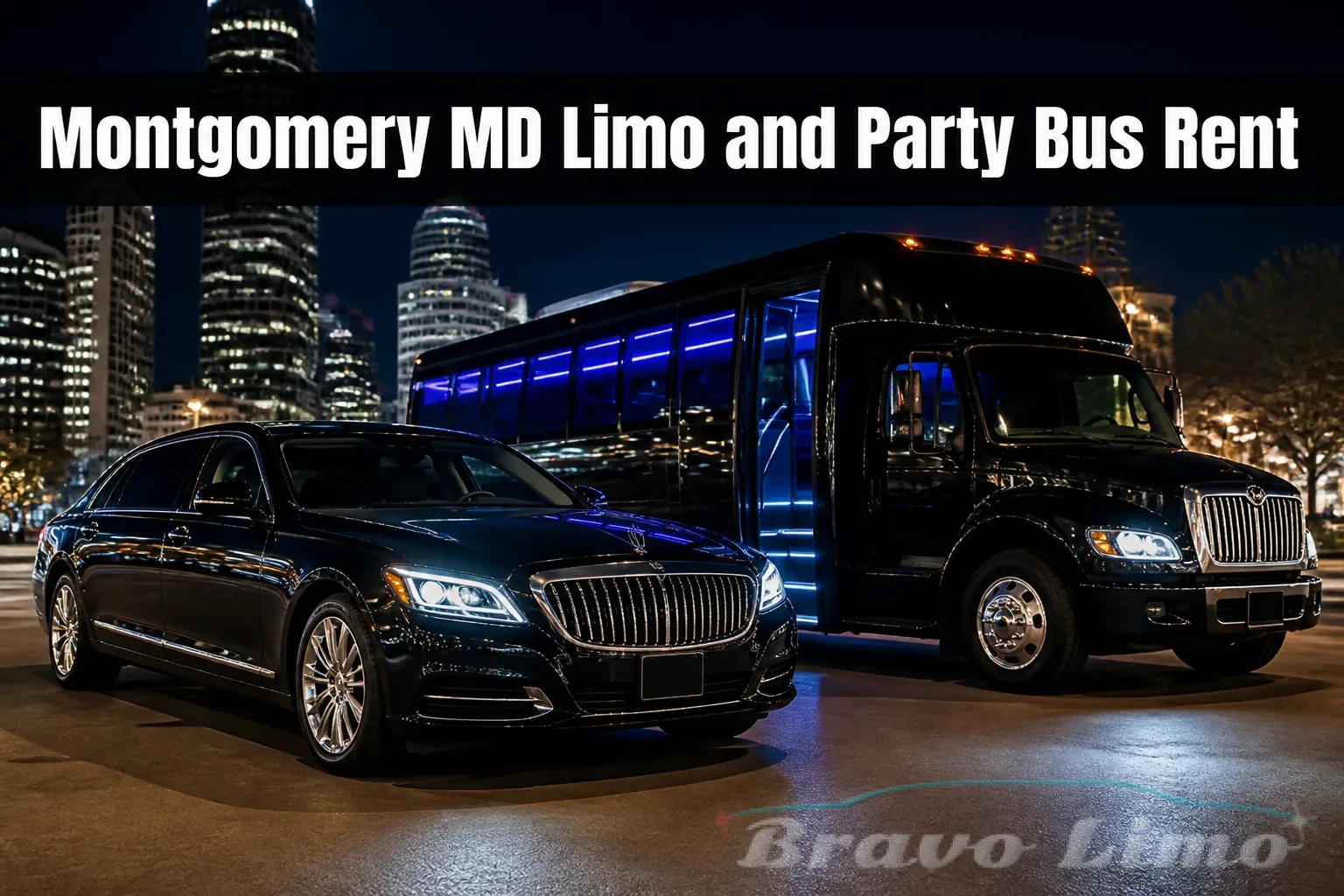 Montgomery MD Limo and Party Bus Rent