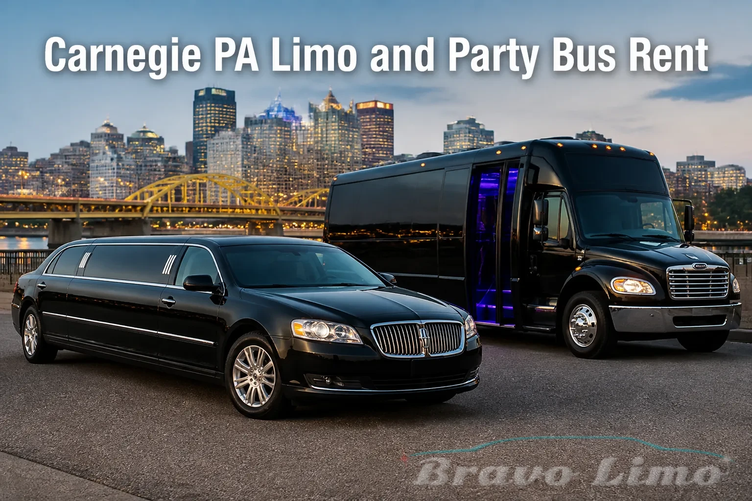 Carnegie PA Limo and Party Bus Rent