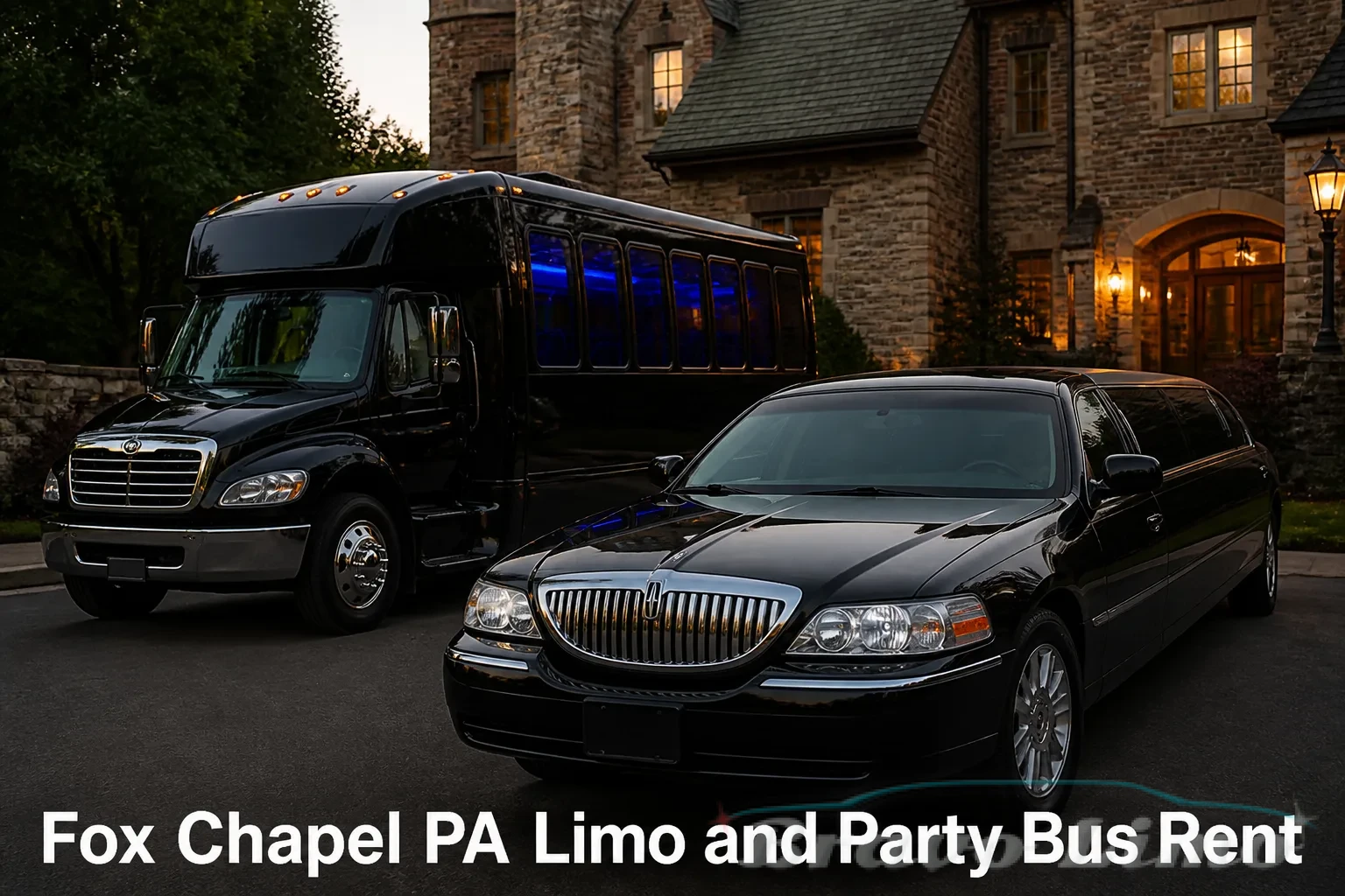 Fox Chapel PA Limo and Party Bus Rent