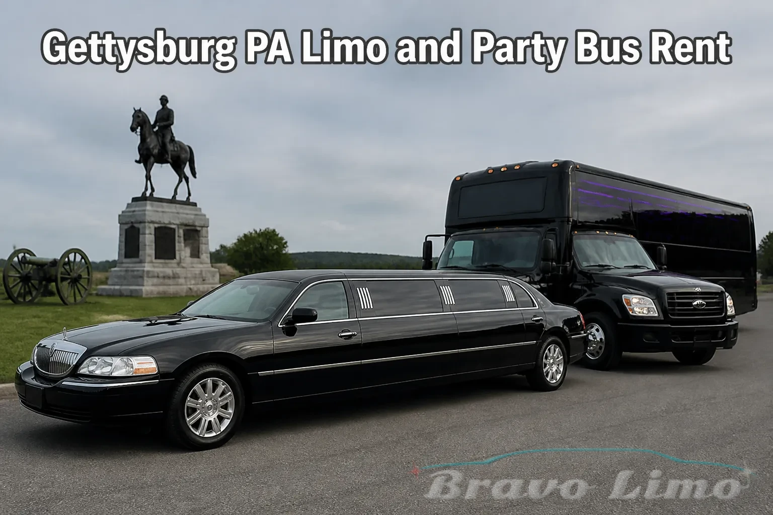 Gettysburg PA Limo and Party Bus Rent