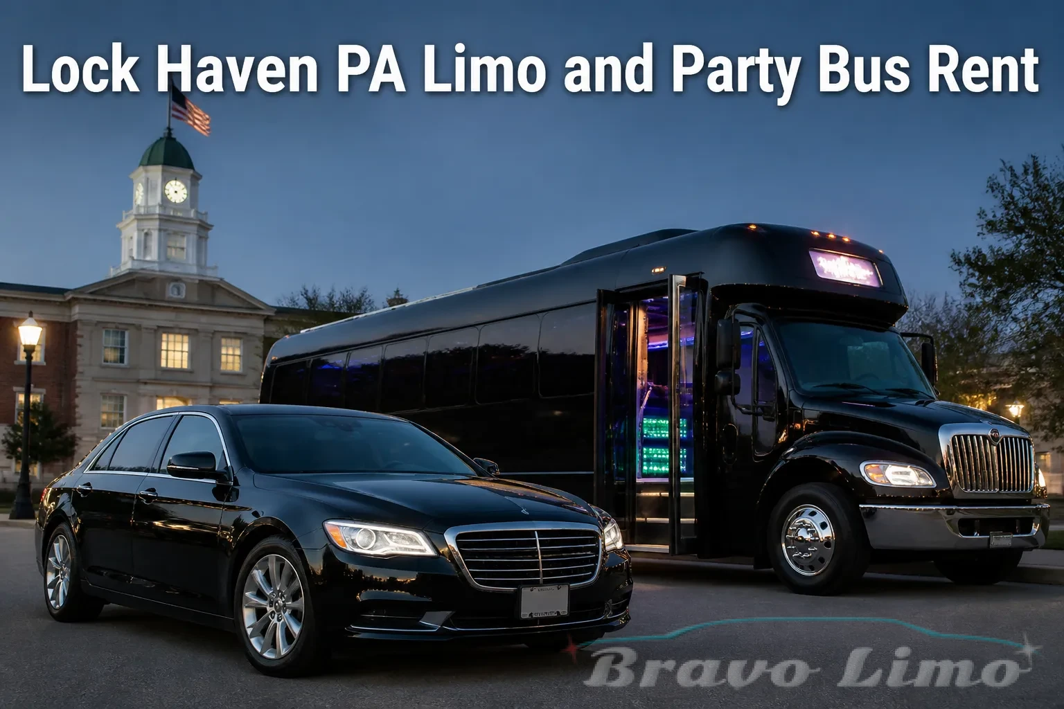 Lock Haven PA Limo and Party Bus Rent