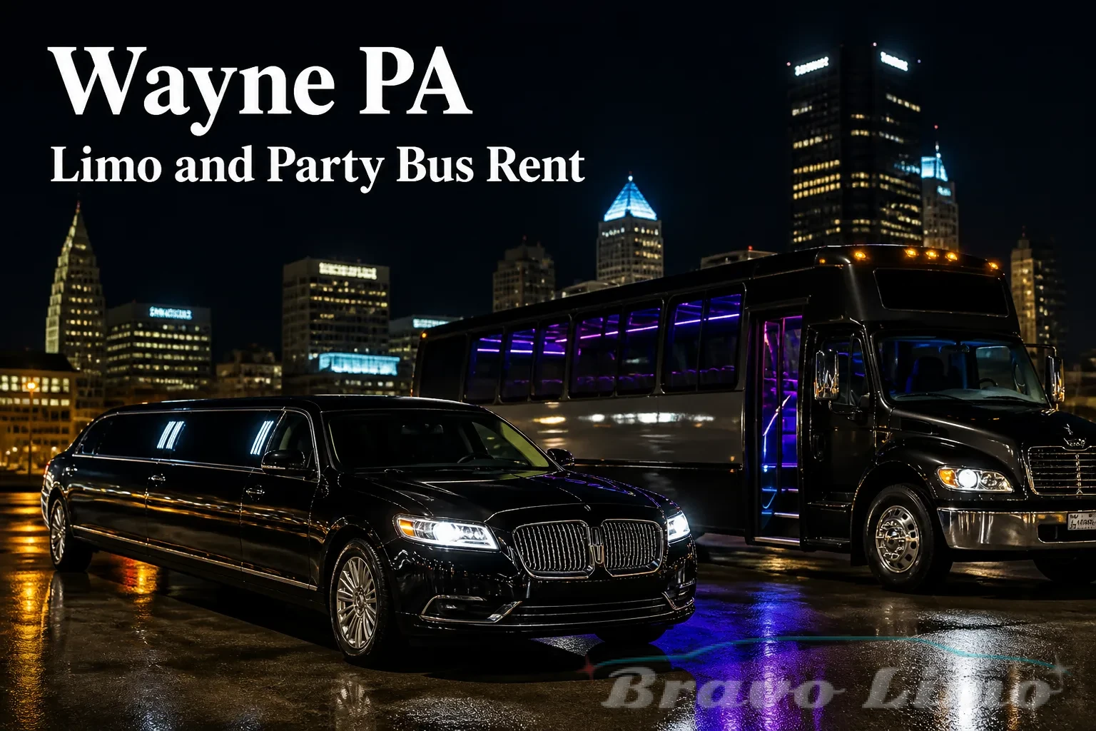 Wayne PA Limo and Party Bus Rent