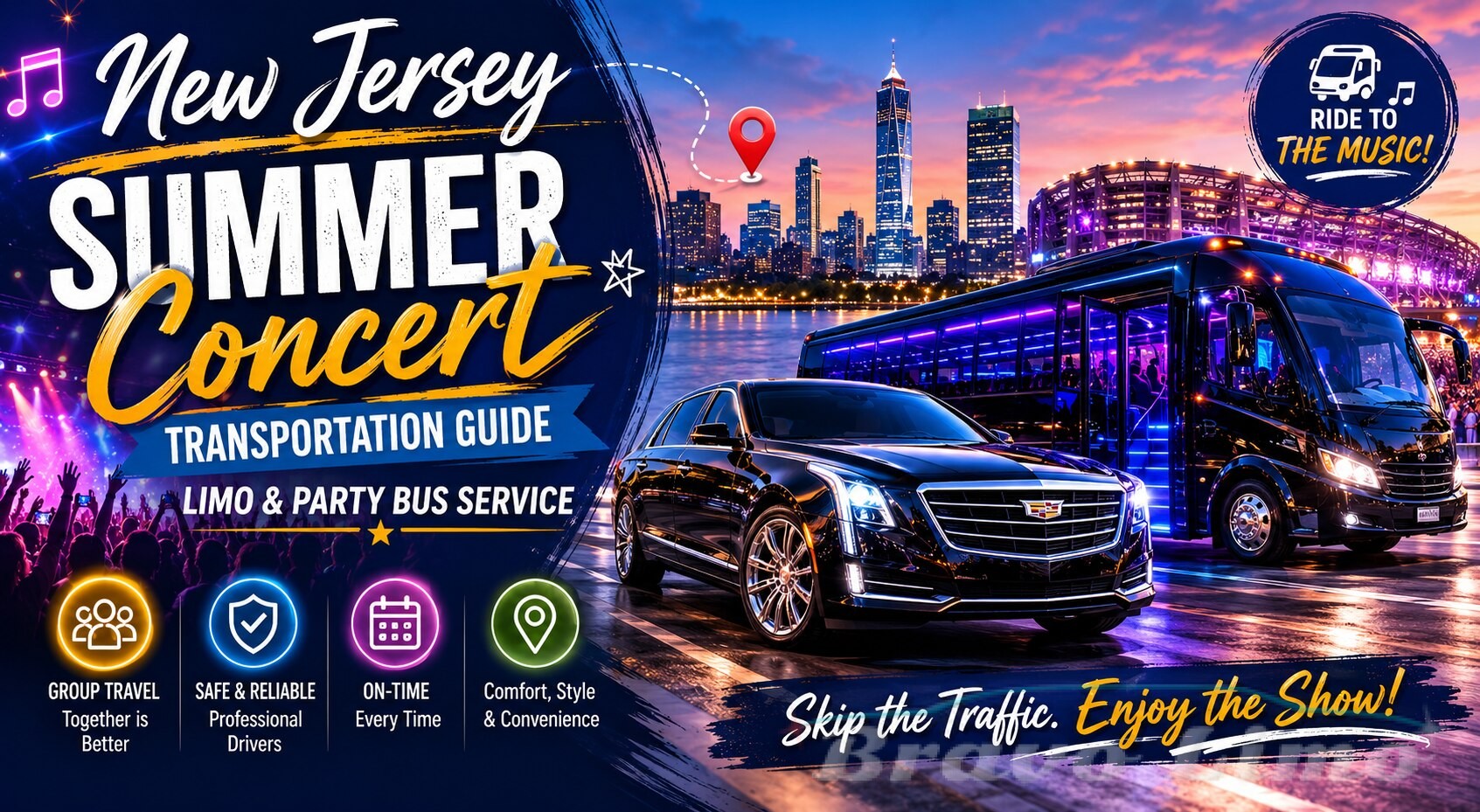 New Jersey Summer Concert Limo & Party Bus Guide
