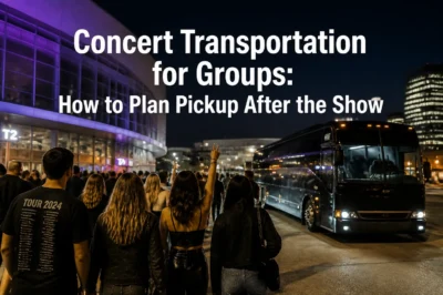 Concert Transportation for Groups: How to Plan Pickup After the Show