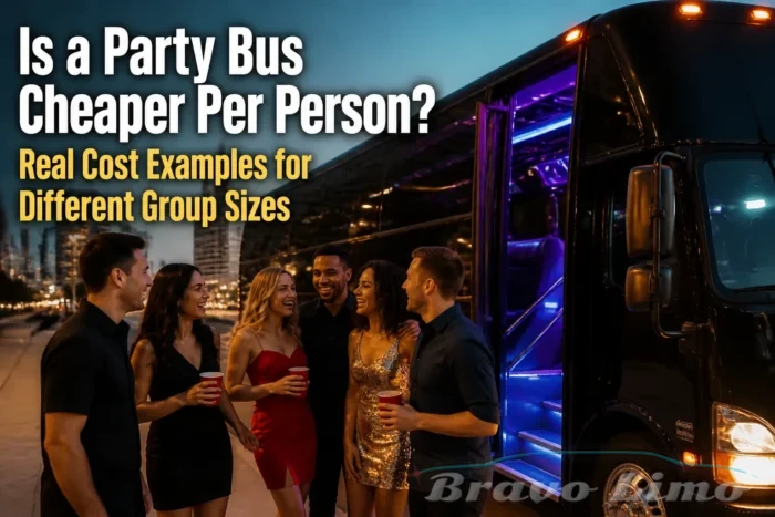 Is a Party Bus Cheaper Per Person? Real Cost Examples for Different Group Sizes