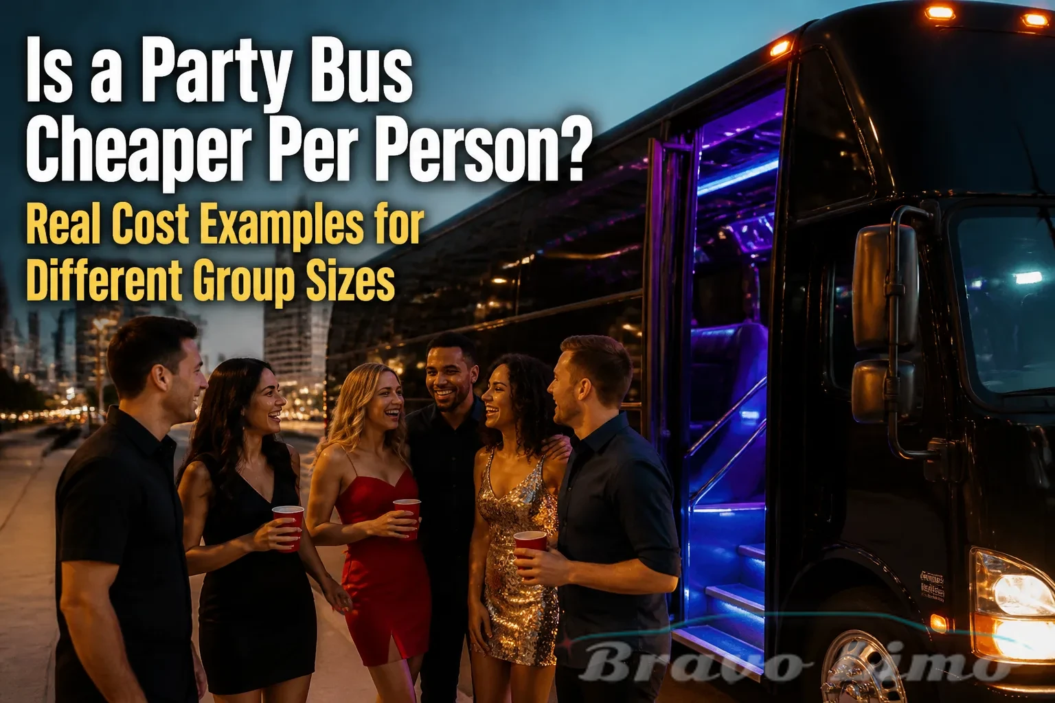 Is a Party Bus Cheaper Per Person? Real Cost Examples for Different Group Sizes