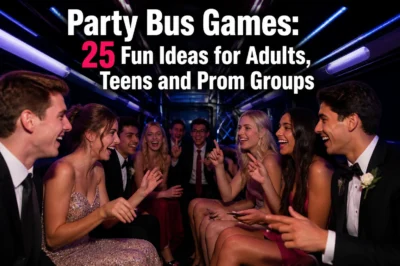 Party Bus Games: 25 Fun Ideas for Adults, Teens and Prom Groups