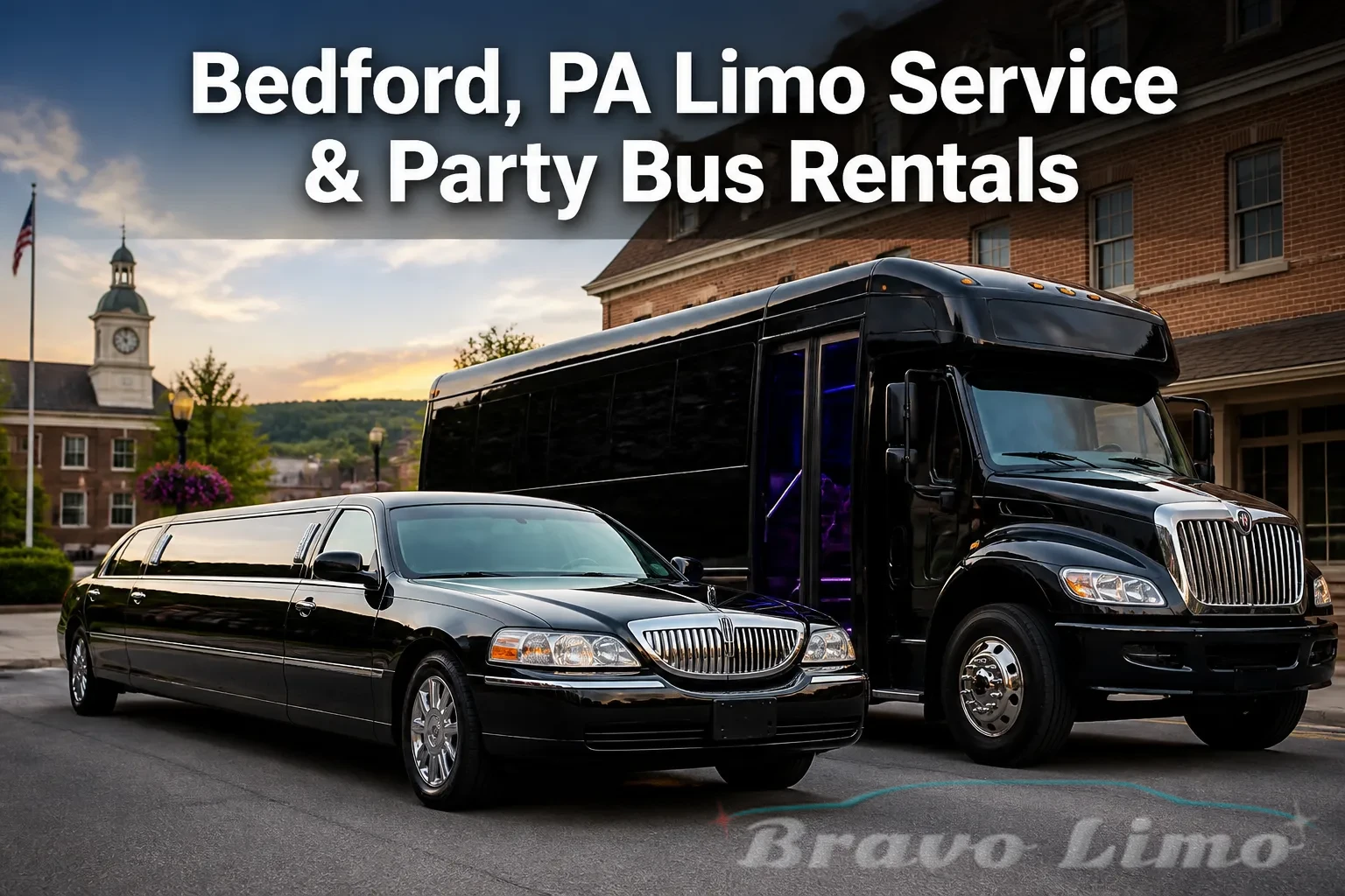 Bedford, PA Limo Service & Party Bus Rentals