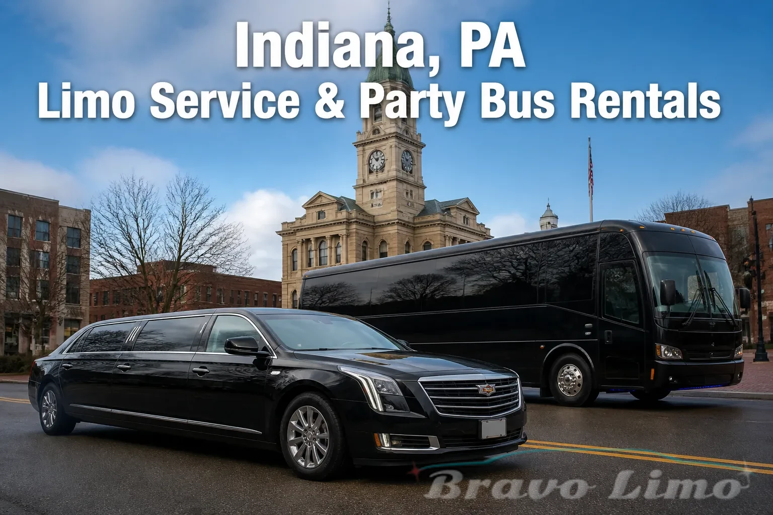 Indiana, PA Limo Service & Party Bus Rentals