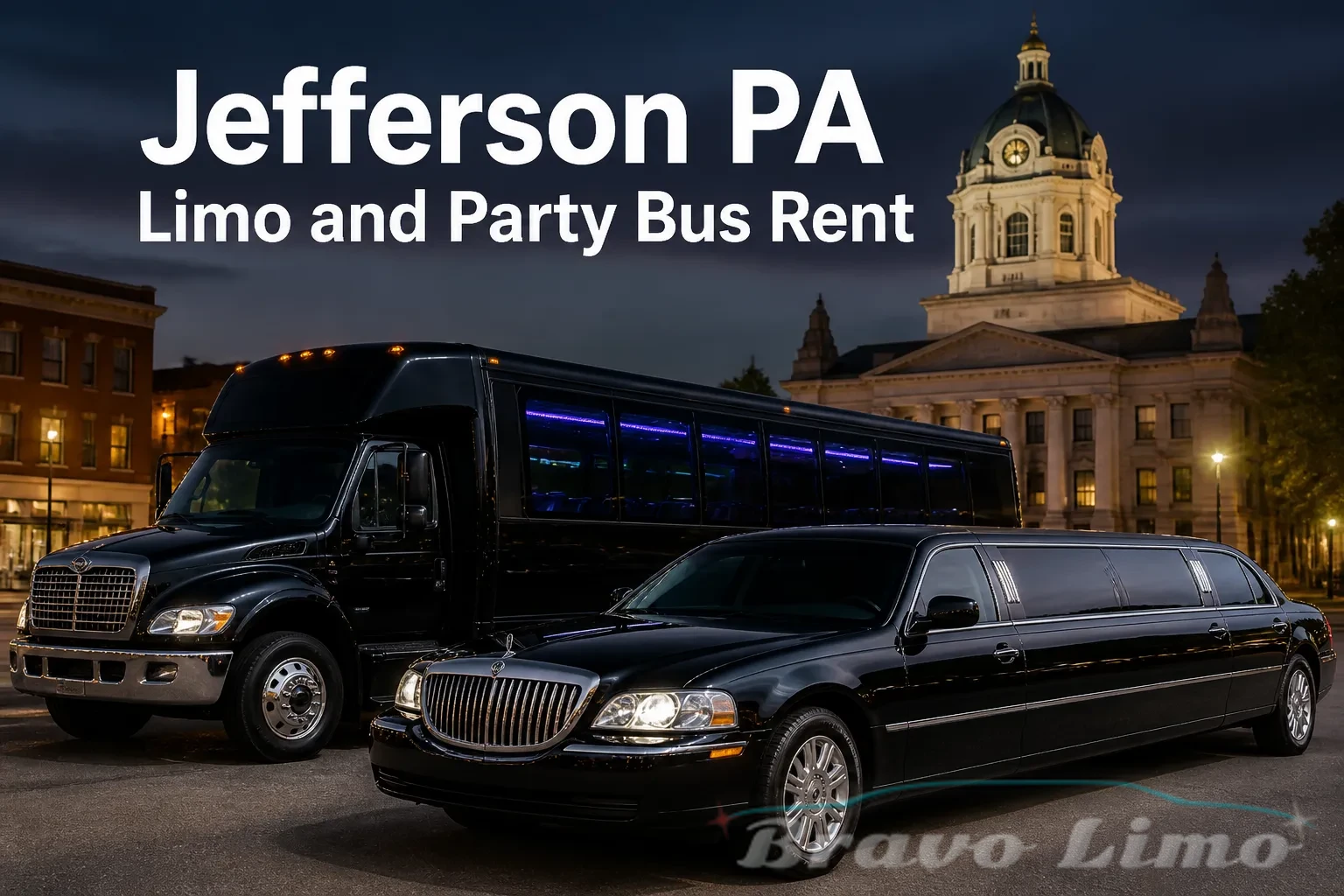 Jefferson PA Limo and Party Bus Rent