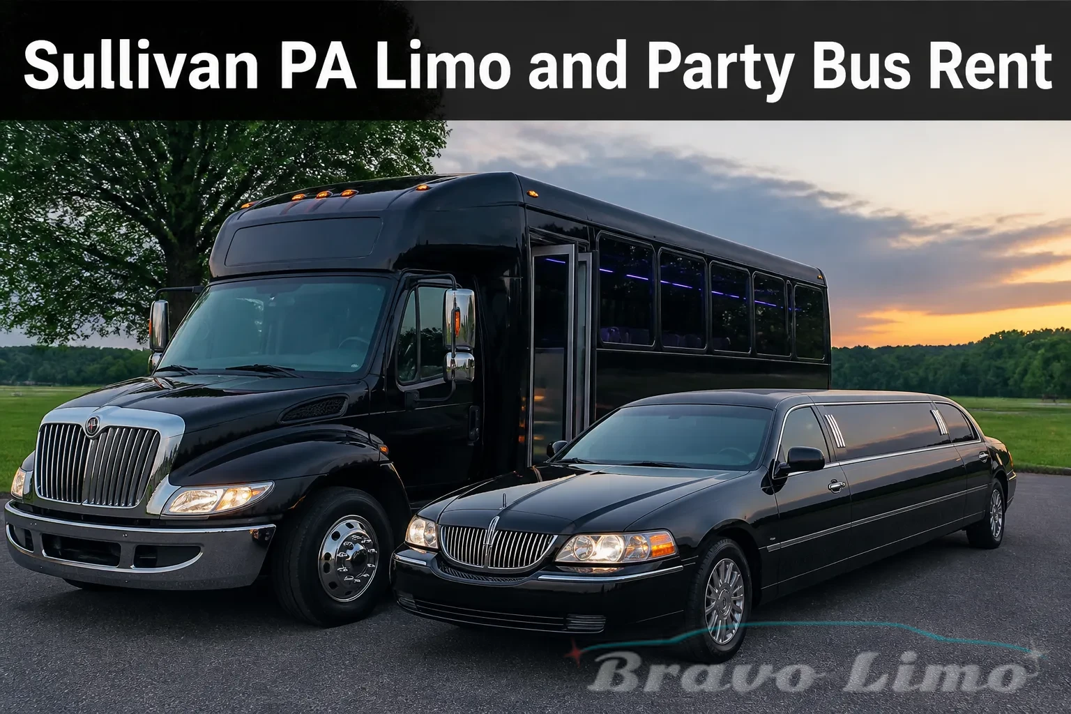 Sullivan PA Limo and Party Bus Rent