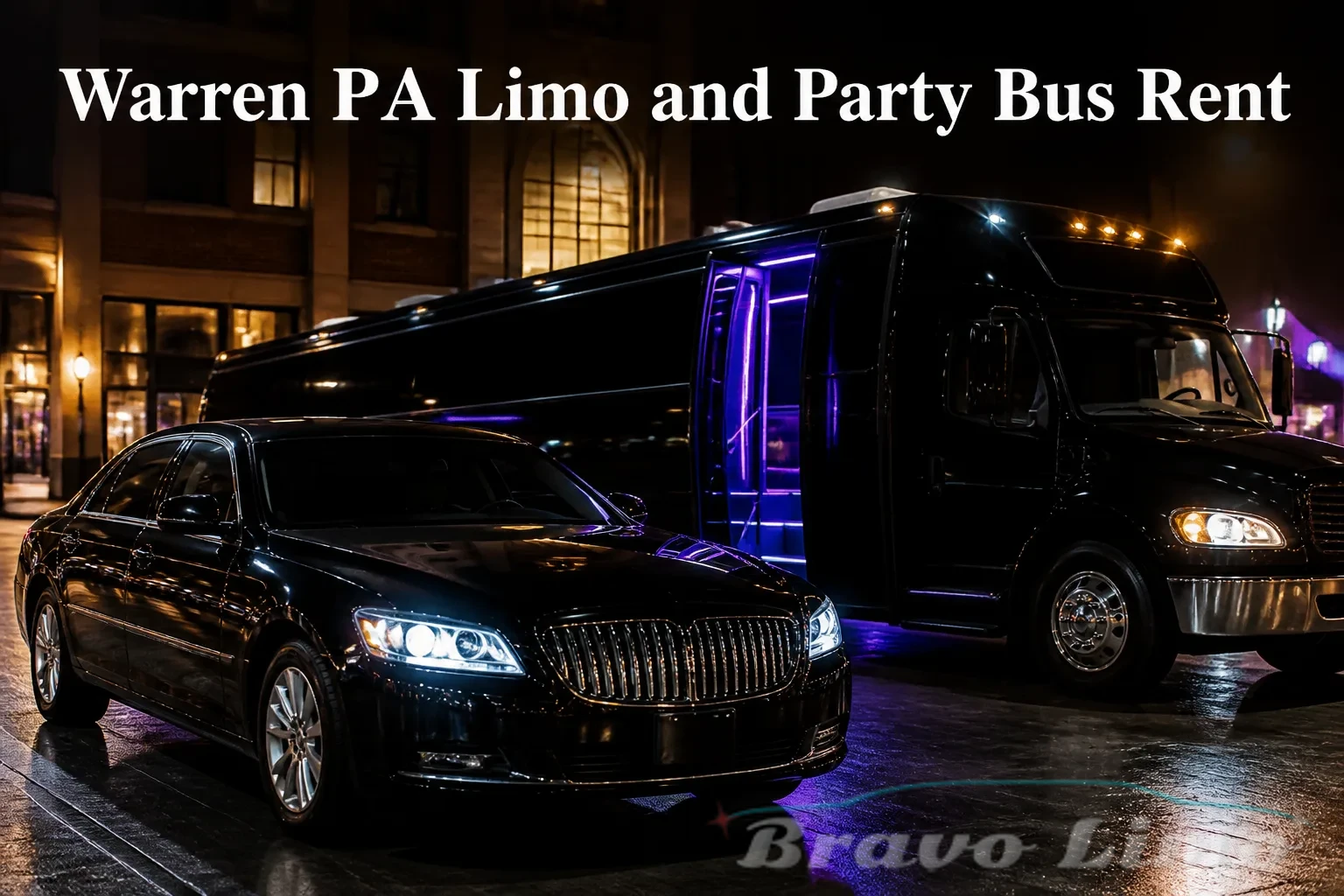 Warren PA Limo and Party Bus Rent